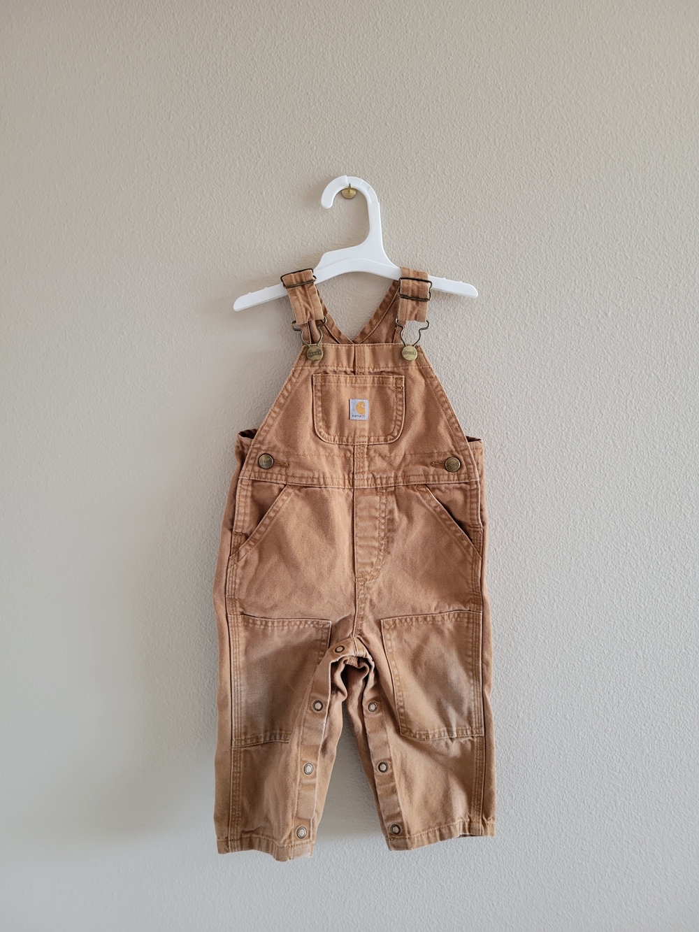 Carhartt Toddler Brown Duck Overalls